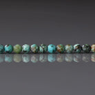3mm African Turquoise Beads ‚Äì Faceted Round Micro Gemstone 15" Strand
