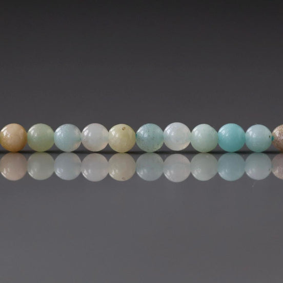 3mm Smooth Amazonite Beads 15" Multi Color amazonite Genuine Gemstone Beads for Jewelry Making Beading Craft Gift Beads