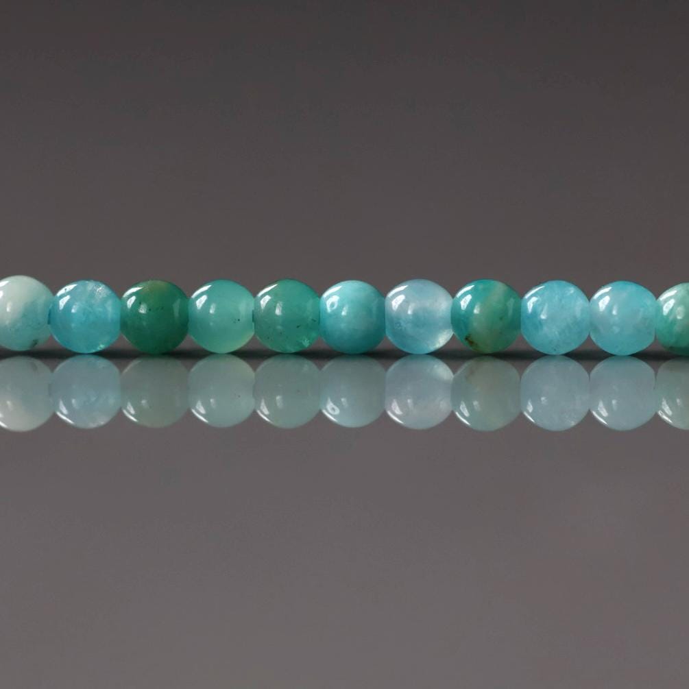 3mm Amazonite Beads ‚Äì Smooth Round Micro Gemstone 15" Strand