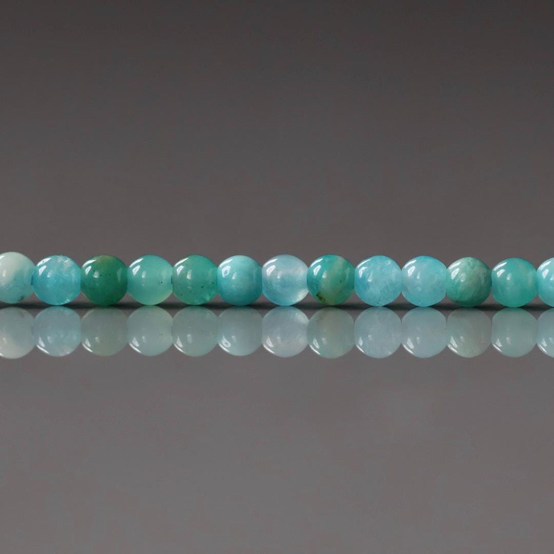 3mm Amazonite Beads ‚Äì Smooth Round Micro Gemstone 15" Strand