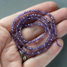 3mm Amethyst Beads ‚Äì Faceted Round Micro Gemstone 15" Strand