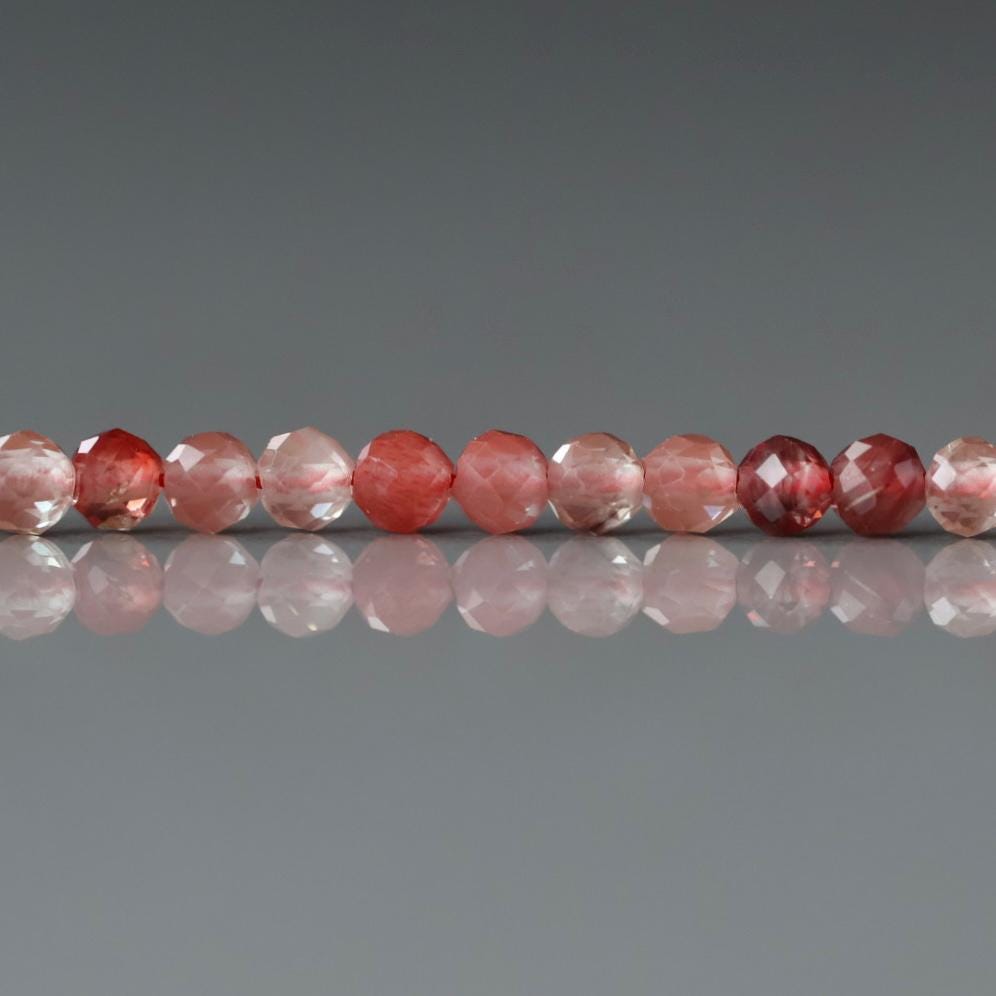 3mm Andesine Beads – Faceted Round Micro Gemstone 15" Strand