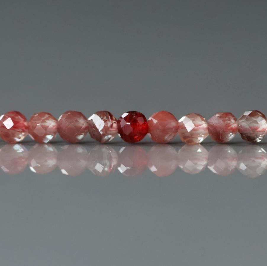 3mm Andesine Beads – Faceted Round Micro Gemstone 15" Strand