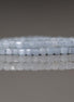 3mm Angelite Cube Beads -Faceted Genuine Gemstone 15"