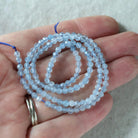 3mm Aquamarine Beads – Faceted Round Micro Gemstone 15" Strand
