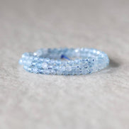 3mm Aquamarine Beads – Faceted Round Micro Gemstone 15