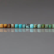 3mm Arizona Turquoise Cube Beads - Cube Micro Gemstone 15