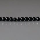 3mm Black Onyx Beads - Smooth Round Micro Gemstone 15" Strand