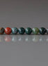 3mm Bloodstone Beads ‚Äì Smooth Round Micro Gemstone 15" Strand