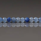 3mm Blue Aventurine Beads ‚Äì Faceted Round Micro Gemstone 15" Strand