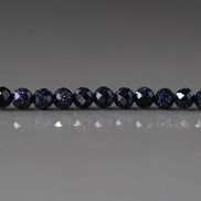 3mm Blue Goldstone Faceted Beads 15