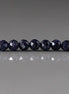 3mm Blue Goldstone Beads – Faceted Round Micro Gemstone 15" Strand