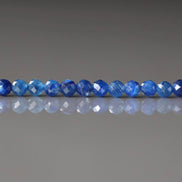 3mm Blue Kyanite Beads – Faceted Round Micro Gemstone 15