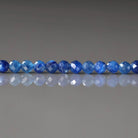 3mm Blue Kyanite Beads – Faceted Round Micro Gemstone 15" Strand