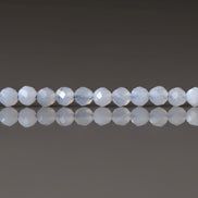 3mm Natural Blue Lace Agate Micro Faceted Beads 15