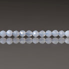 3mm Blue Lace Agate Beads ‚Äì Faceted Round Micro Gemstone 15" Strand