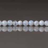 3mm Blue Lace Agate Beads – Smooth Round Micro Gemstone 15