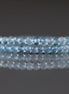 3mm Blue Topaz Beads - Faceted Rondelle Micro Gemstone 15" Strand