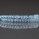 3mm Blue Topaz Beads - Faceted Rondelle Micro Gemstone 15" Strand