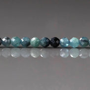 3mm Blue Tourmaline Beads – Faceted Round Micro Gemstone 15