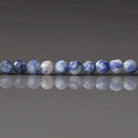 3mm Bolivian Sodalite Beads ‚Äì Faceted Round Micro Gemstone 15" Strand