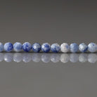3mm Bolivian Sodalite Beads ‚Äì Faceted Round Micro Gemstone 15" Strand
