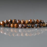 3mm Boulder Opal Micro Faceted Beads Genuine Opal Beads 15.5