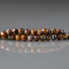 3mm Boulder Opal Beads - Faceted Round Micro Gemstone 15.5" Strand