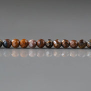 3mm Boulder Opal Beads - Faceted Round Micro Gemstone 15.5
