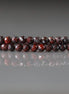 3mm Brecciated Jasper in Hematite Beads – Faceted Round Micro Gemstone 7" Strand
