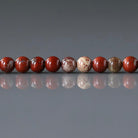 3mm Brecciated Red Jasper Beads ‚Äì Smooth Round Micro Gemstone 15" Strand