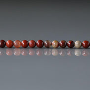 3mm Brecciated Red Jasper Beads ‚Äì Smooth Round Micro Gemstone 15