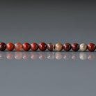 3mm Brecciated Red Jasper Beads ‚Äì Smooth Round Micro Gemstone 15" Strand