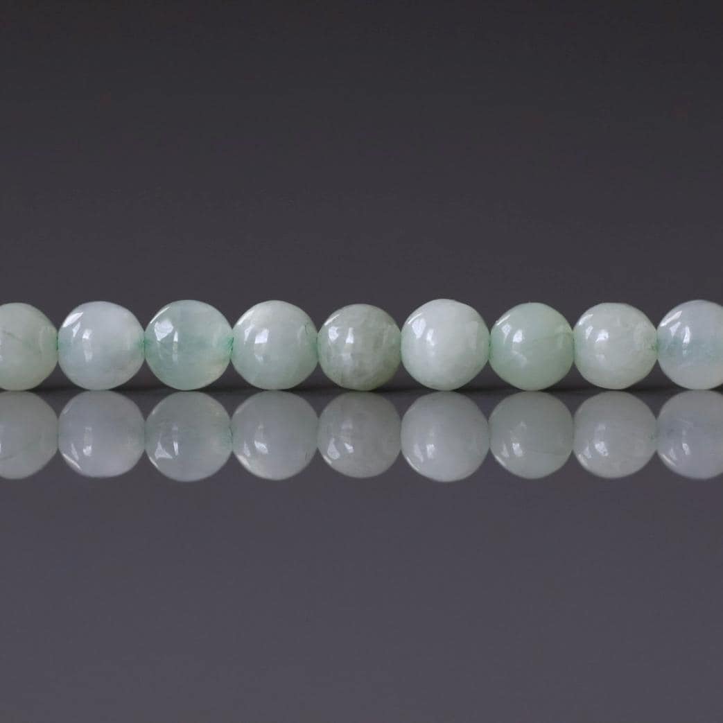 3mm Burma Jade Beads – Smooth Round Micro Gemstone 15" Strand