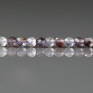 3mm Cacoxenite Faceted Beads Super Seven 7 Genuine Beads 15