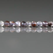 3mm Cacoxenite (Super Seven) Beads ‚Äì Faceted Round Micro Gemstone 15