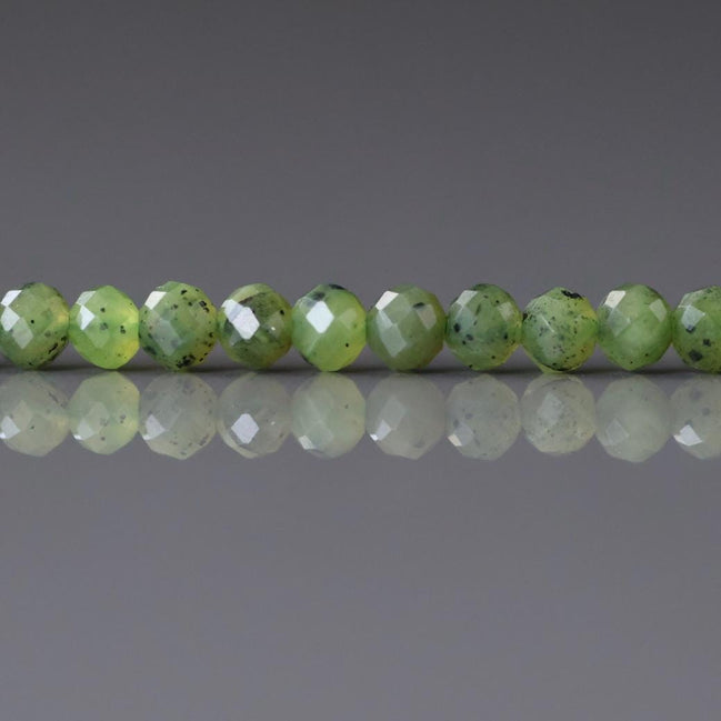3mm AAA Canadian Jade Beads 15" Green Jade Nephrite Genuine Gemstone Beads Natural Jade for Jewelry Making Beading Craft Gift Beads