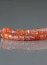 3mm Carnelian Beads ‚Äì Faceted Cube Micro Gemstone 15" Strand