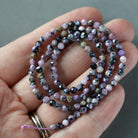 3mm Charoite Beads – Faceted Round Micro Gemstone 15" Strand