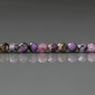 3mm Charoite Beads – Faceted Round Micro Gemstone 15" Strand