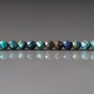 3mm Chrysocolla Beads – Faceted Round Micro Gemstone 15" Strand