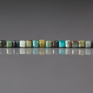 3mm Chrysocolla Cube Beads Faceted 15