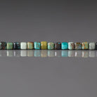 3mm Chrysocolla Cube Beads- Faceted Cube Natural Gemstone 15"