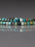 3mm Chrysocolla Cube Beads- Faceted Cube Natural Gemstone 15"