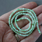 3mm Chrysoprase Beads ‚Äì Faceted Round Micro Gemstone 15" Strand