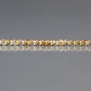 3mm Natural Citrine Beads Micro Faceted 15