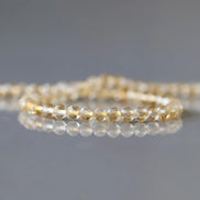 3mm Citrine Beads – Faceted Round Micro Gemstone 15