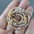 3mm Crazy Lace Agate Beads ‚Äì Faceted Round Micro Gemstone 15" Strand
