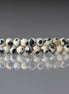 3mm Dalmatian Jasper Beads - Faceted Round Micro Gemstone 15" Strand