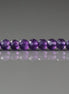 3mm Dark Amethyst Beads – Faceted Rondelle Micro Gemstone 12.5" Strand